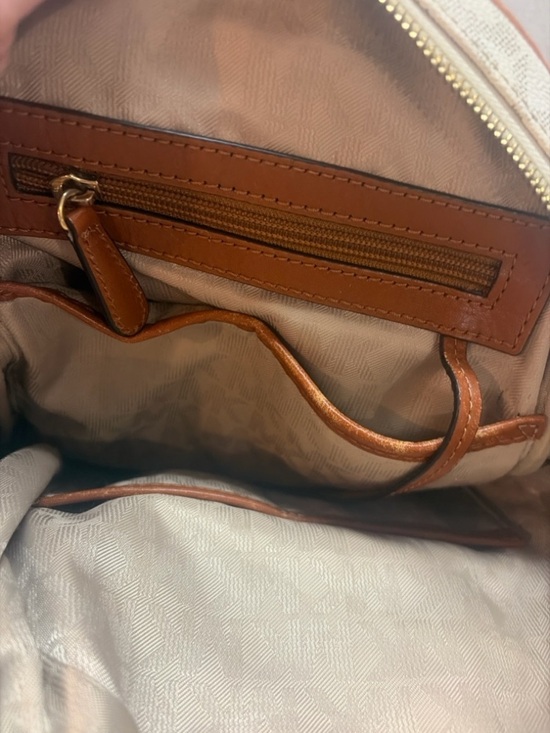 Michael Kors Studded Mini BackpackSignature Vanilla Gold Studs Small Backpack main image 4